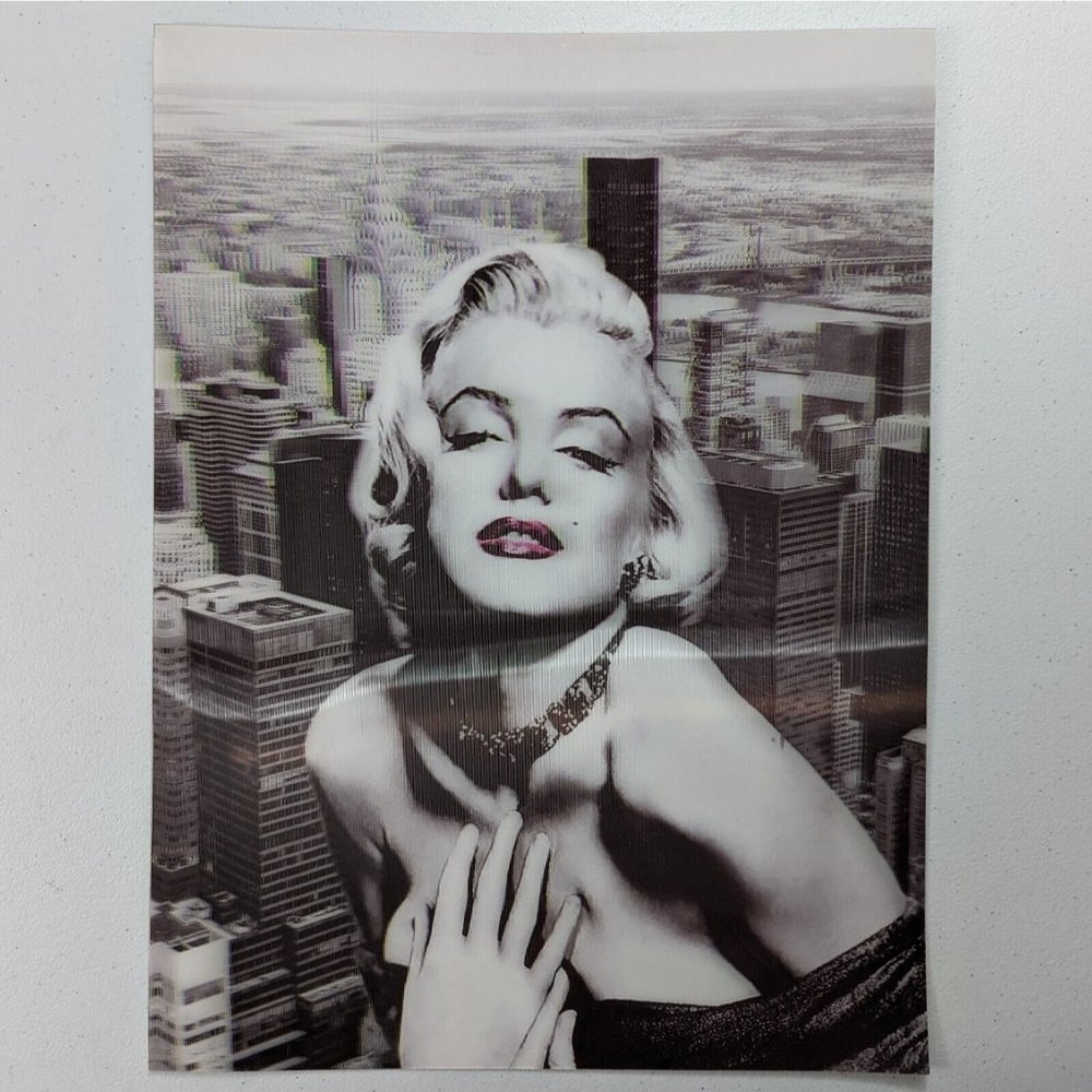 Marilyn Monroe - Triple Views - 3D Lenticular Poster 13 x 10 Animated Print